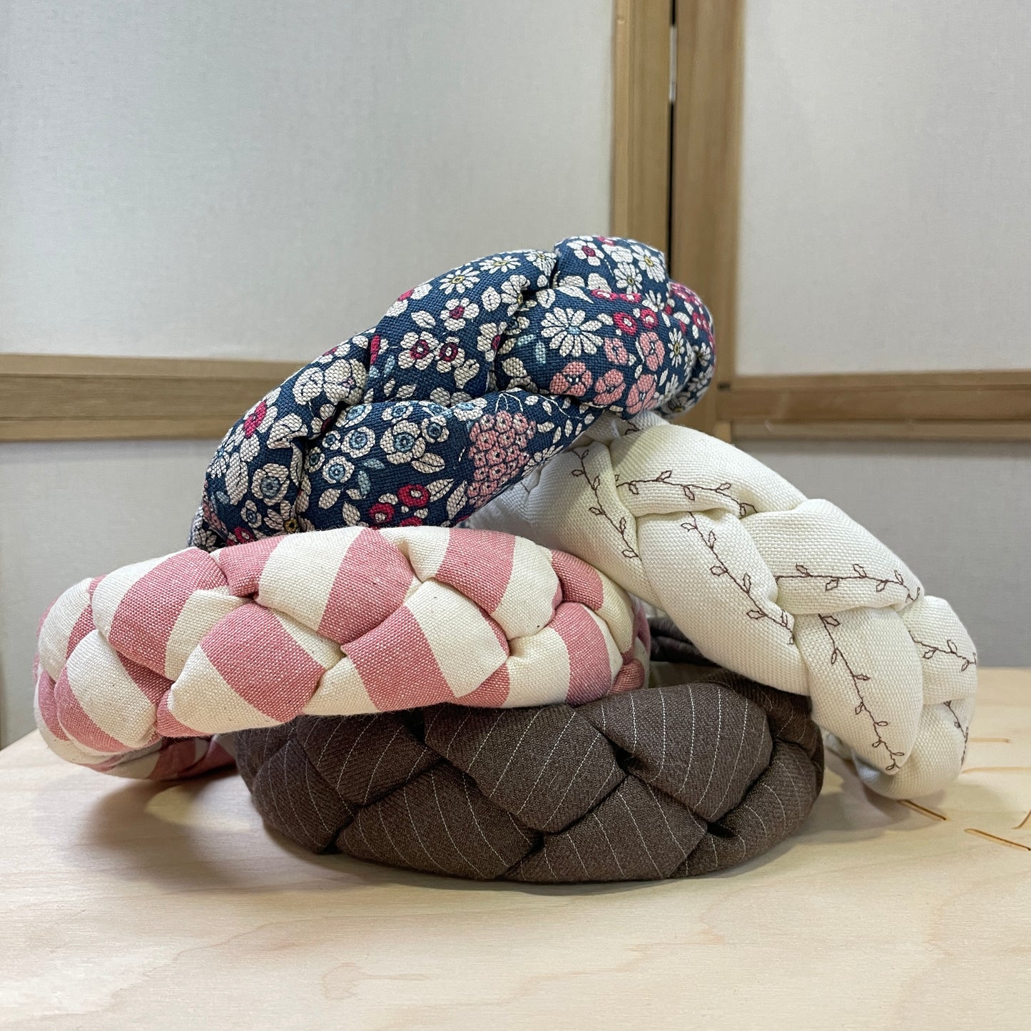 Cerchietto intreccio imbottito