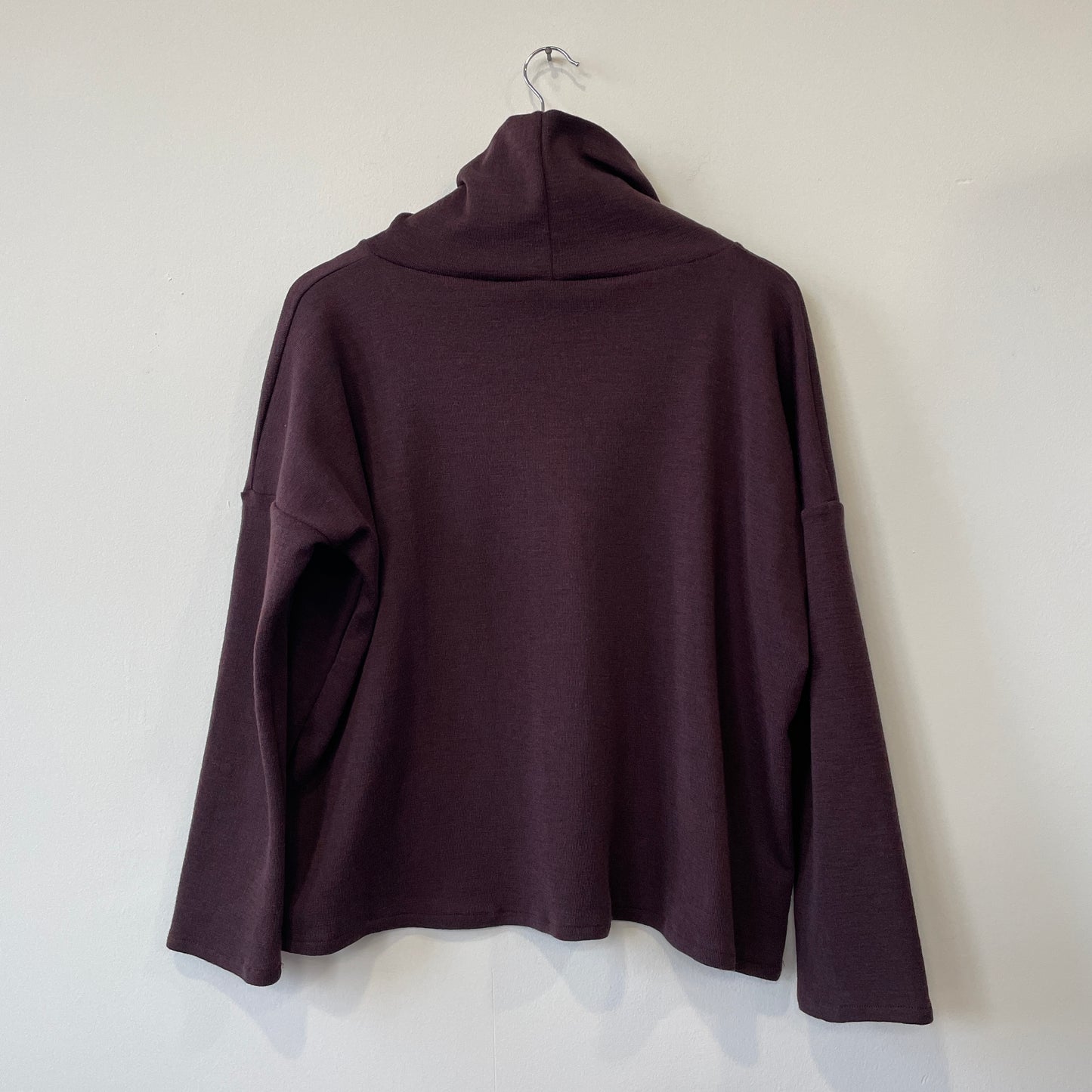 Maglia LIVIA taglio over maglia lana burgundy