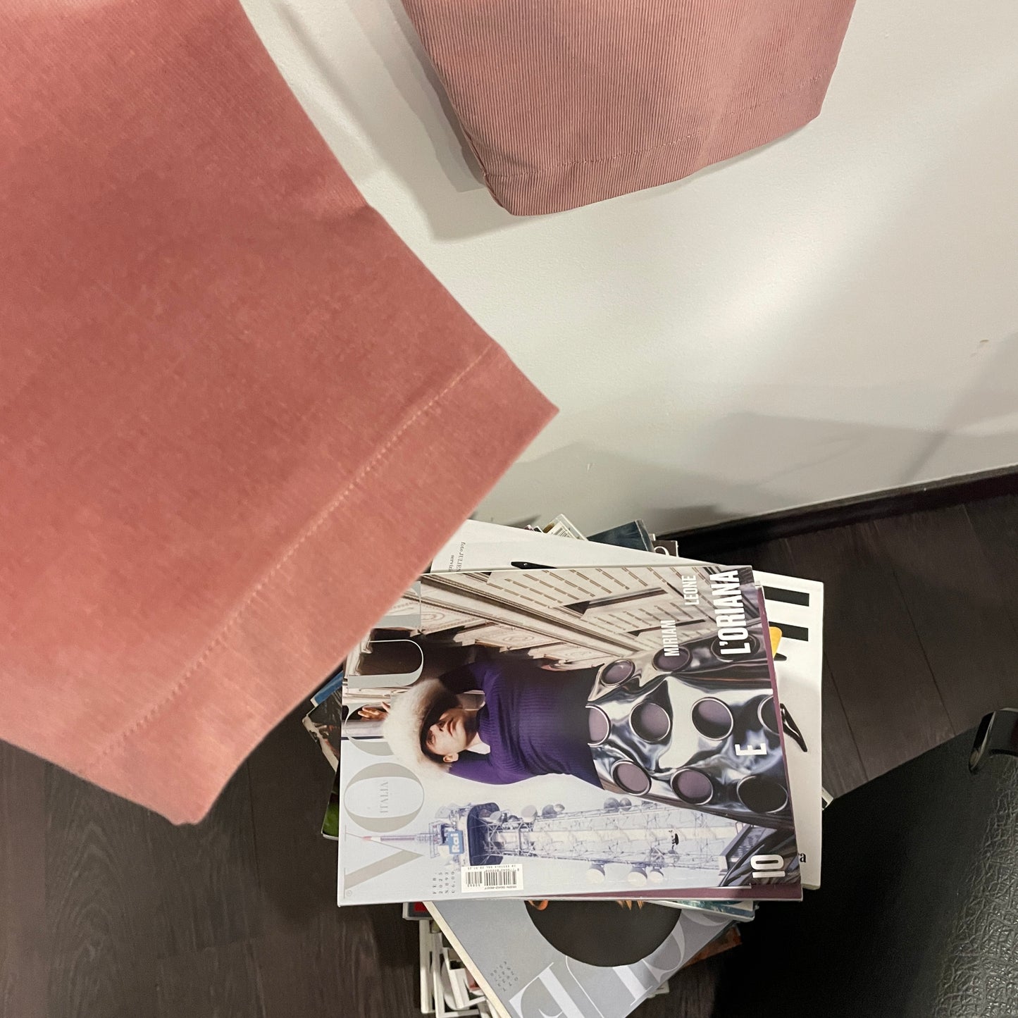 Pantalone Bloomer velluto micro costine rosa antico