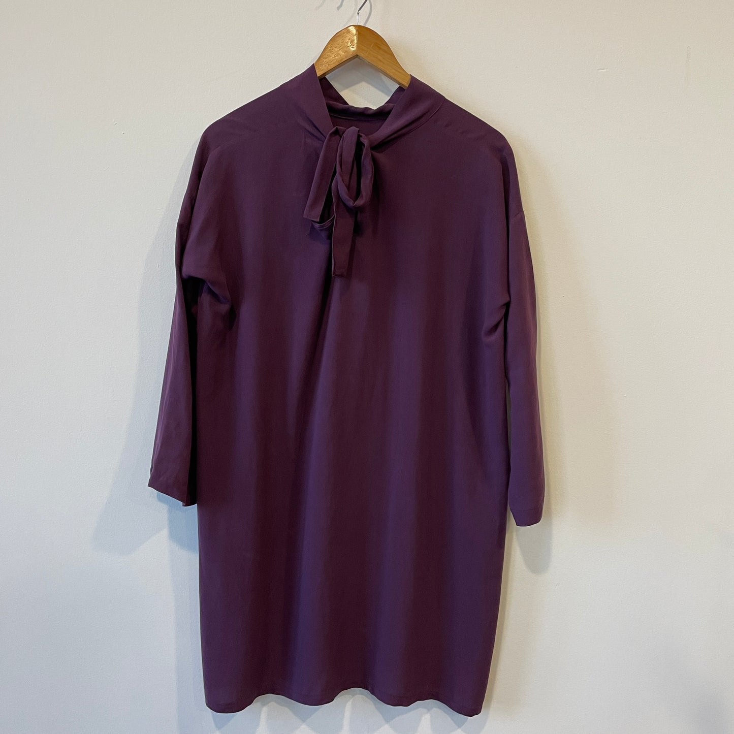 SPECIAL PRICE - Maxi blusa modello sacchetto con collo a cratere