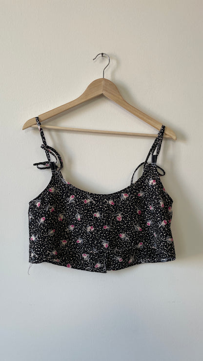 Top in seta Flowers