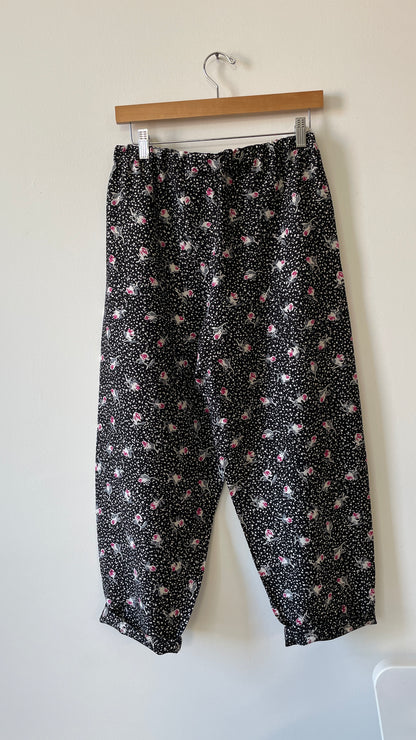 Pantalone Bloomer in in seta Flowers
