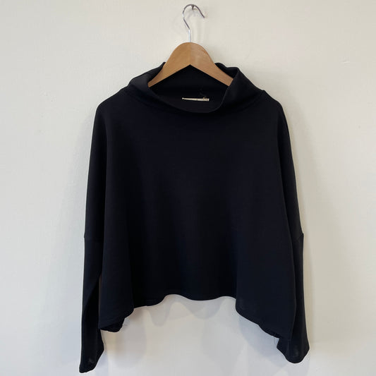 Maglia LIVIA cropped nera