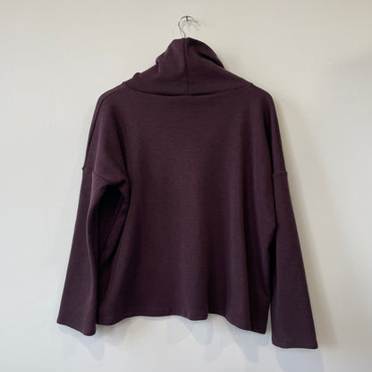 Maglia LIVIA taglio over maglia lana burgundy