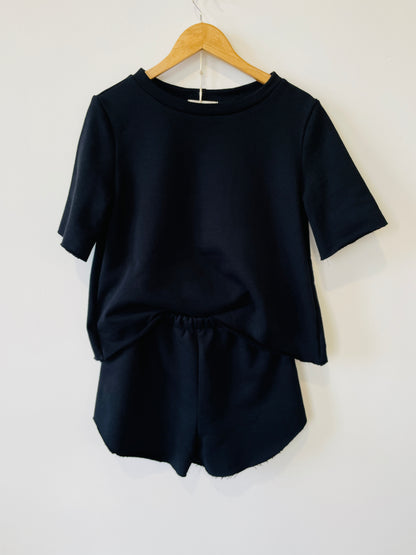 Maglia e short in felpa cotone