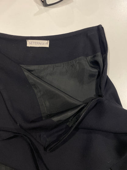 Minigonna trapezio viscosa e lana