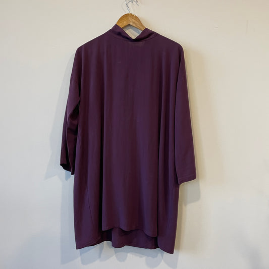 SPECIAL PRICE - Maxi blusa modello sacchetto con collo a cratere