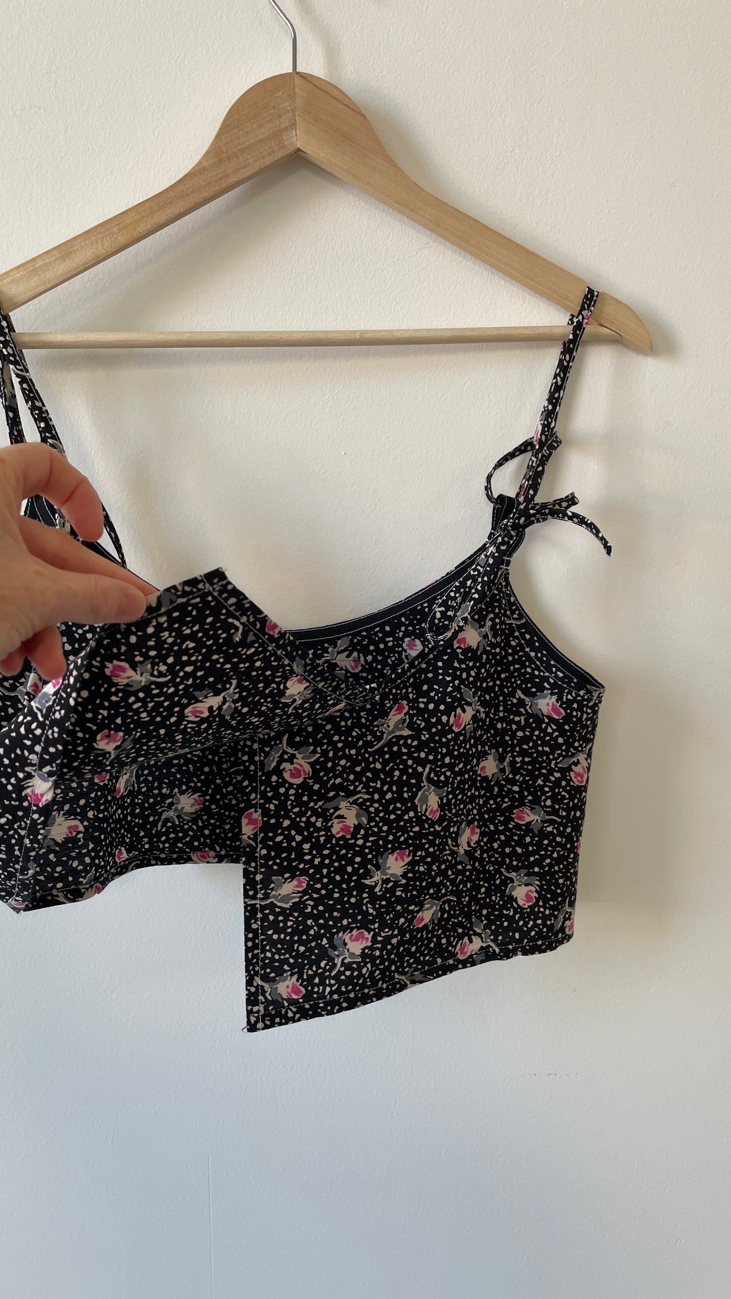 Top in seta Flowers