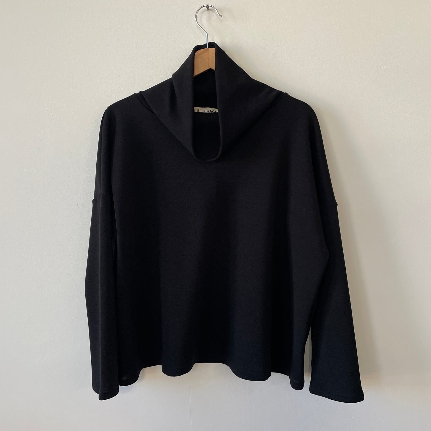 Maglia LIVIA taglio over maglia lana Nero