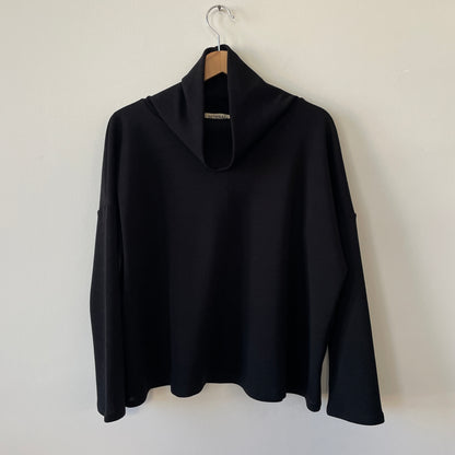 Maglia LIVIA taglio over maglia lana Nero