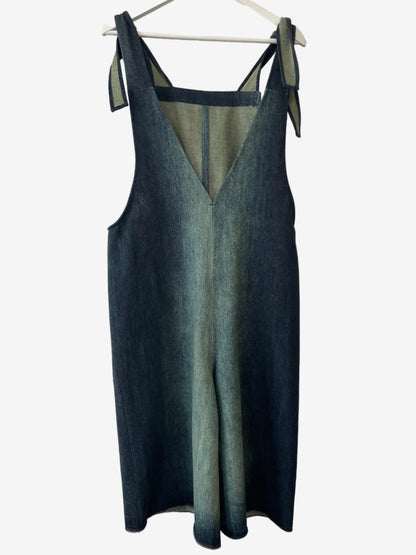 Salopette Midi in Denim slavato