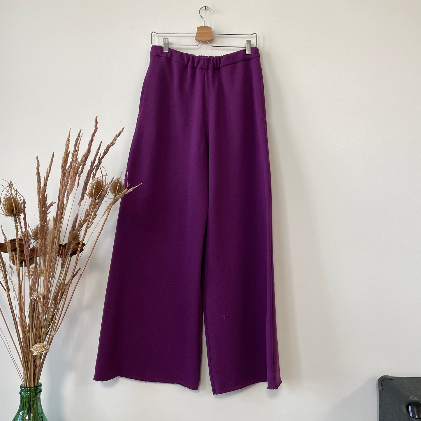 Pantalone Pantapalazzo tuta prugna