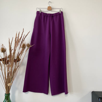 Pantalone Pantapalazzo tuta prugna