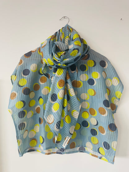 Top lune  Seta e Cotone e Pashmina in coordinato