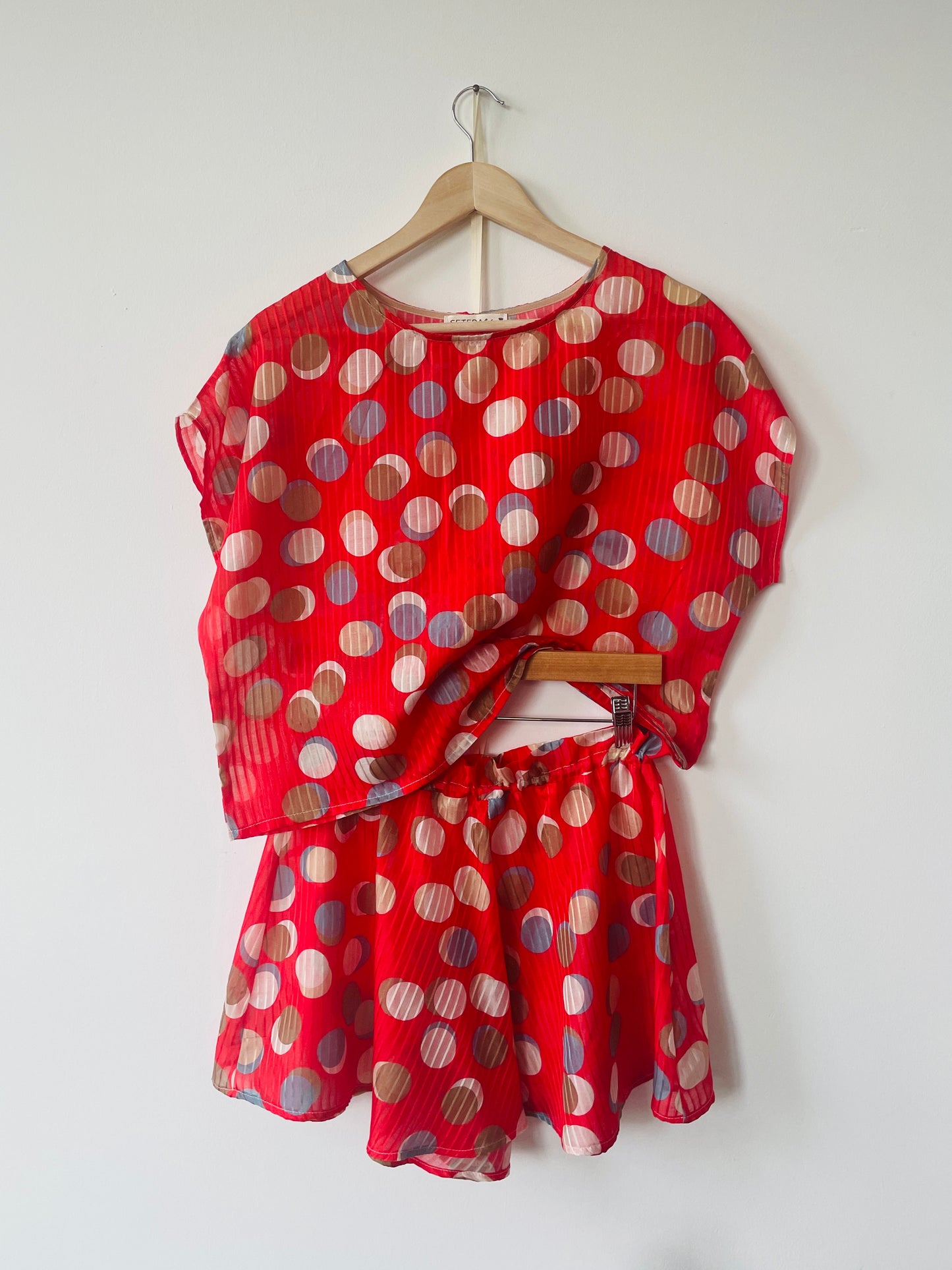 Top & shorts lune  Seta e Cotone