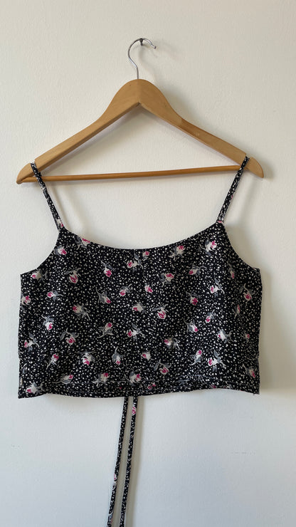 Top in seta Flowers