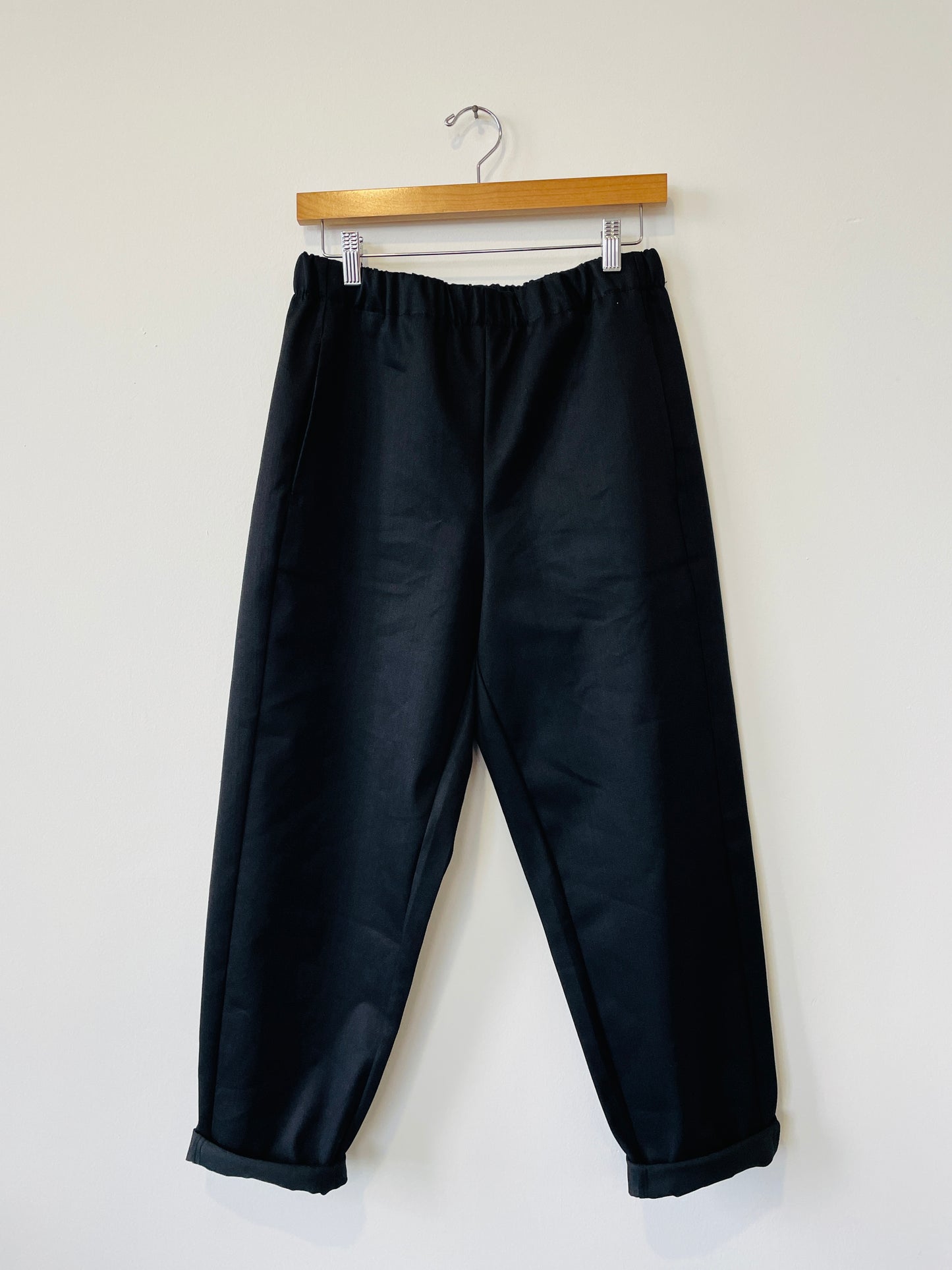 Pantalone Bloomer in denim nero