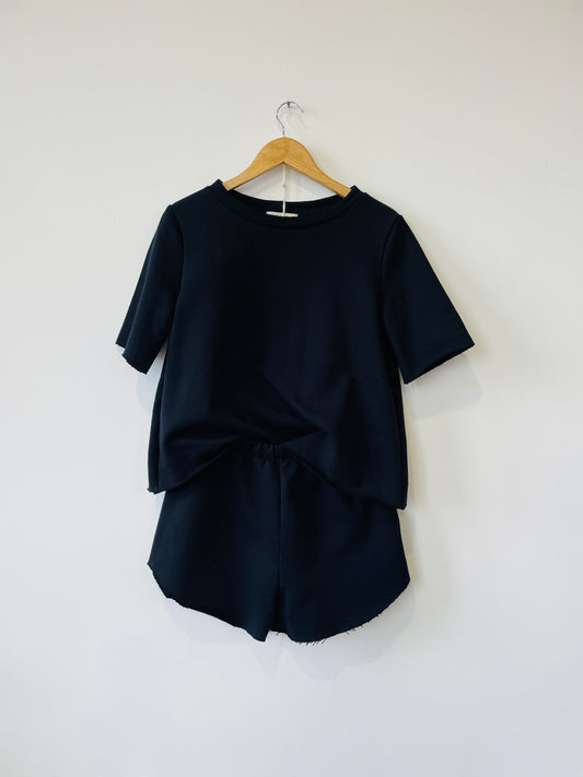 Maglia e short in felpa cotone