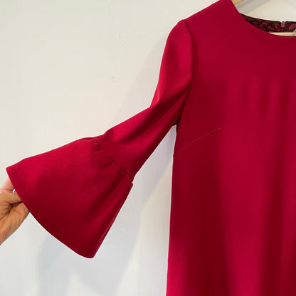 Abito svasato manica fantasia