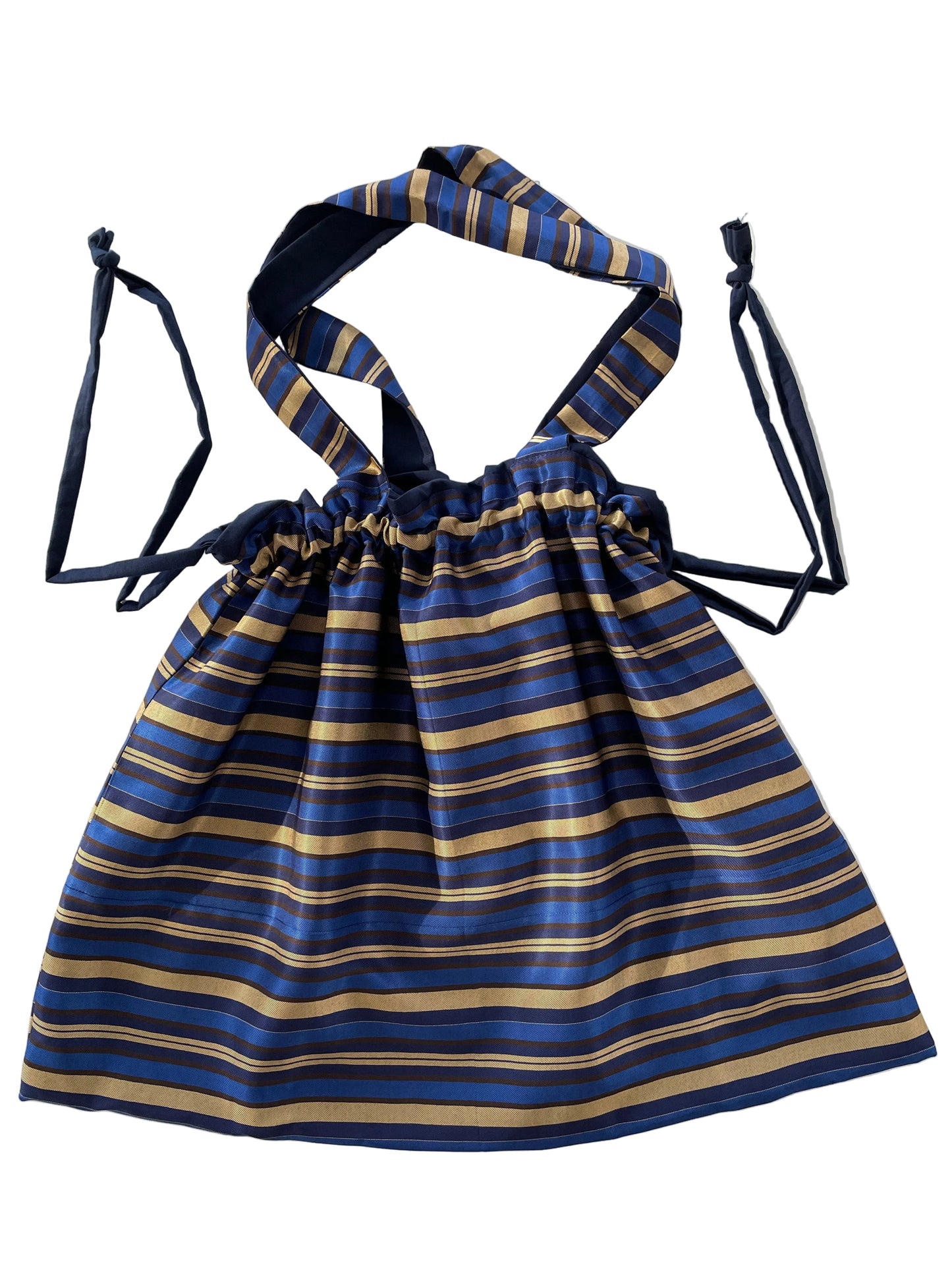 Maxi Tote Sac - righe blu e oro