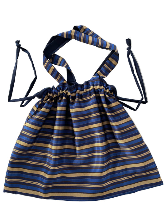 Maxi Tote Sac - righe blu e oro