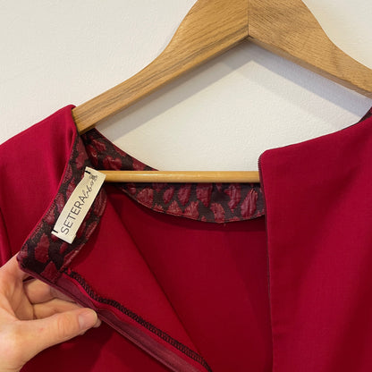 Abito svasato manica fantasia